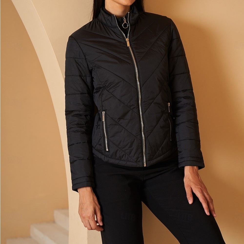 Tail Women's Black Puffer golf Jacket